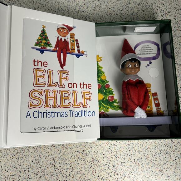 New! Elf on The Shelf a Christmas Tradition Toy Figure Boy Dark - Picture 5 of 6